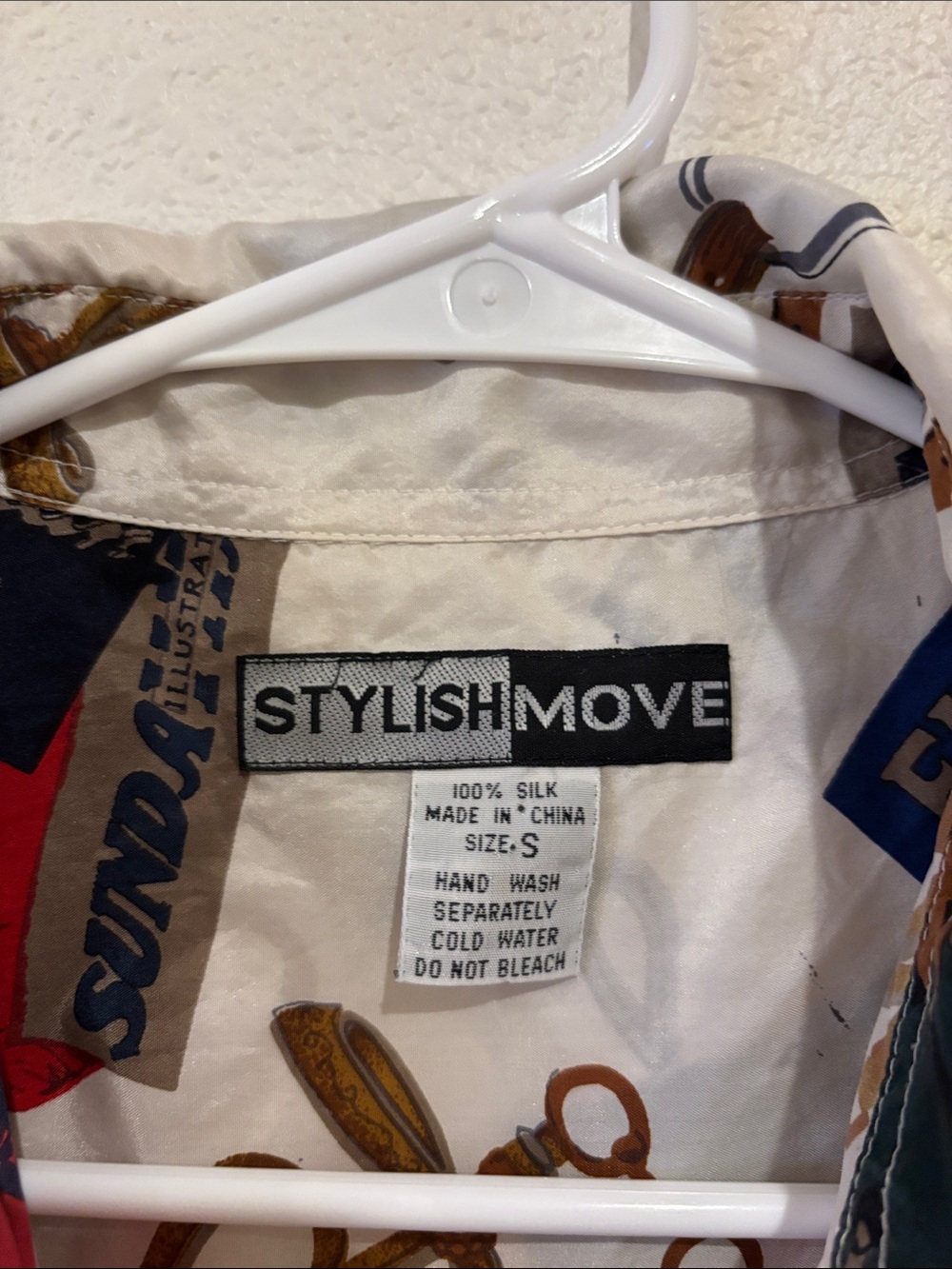 90s‎ silk equestrian top - Picture 2 of 8